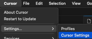 Cursor Settings